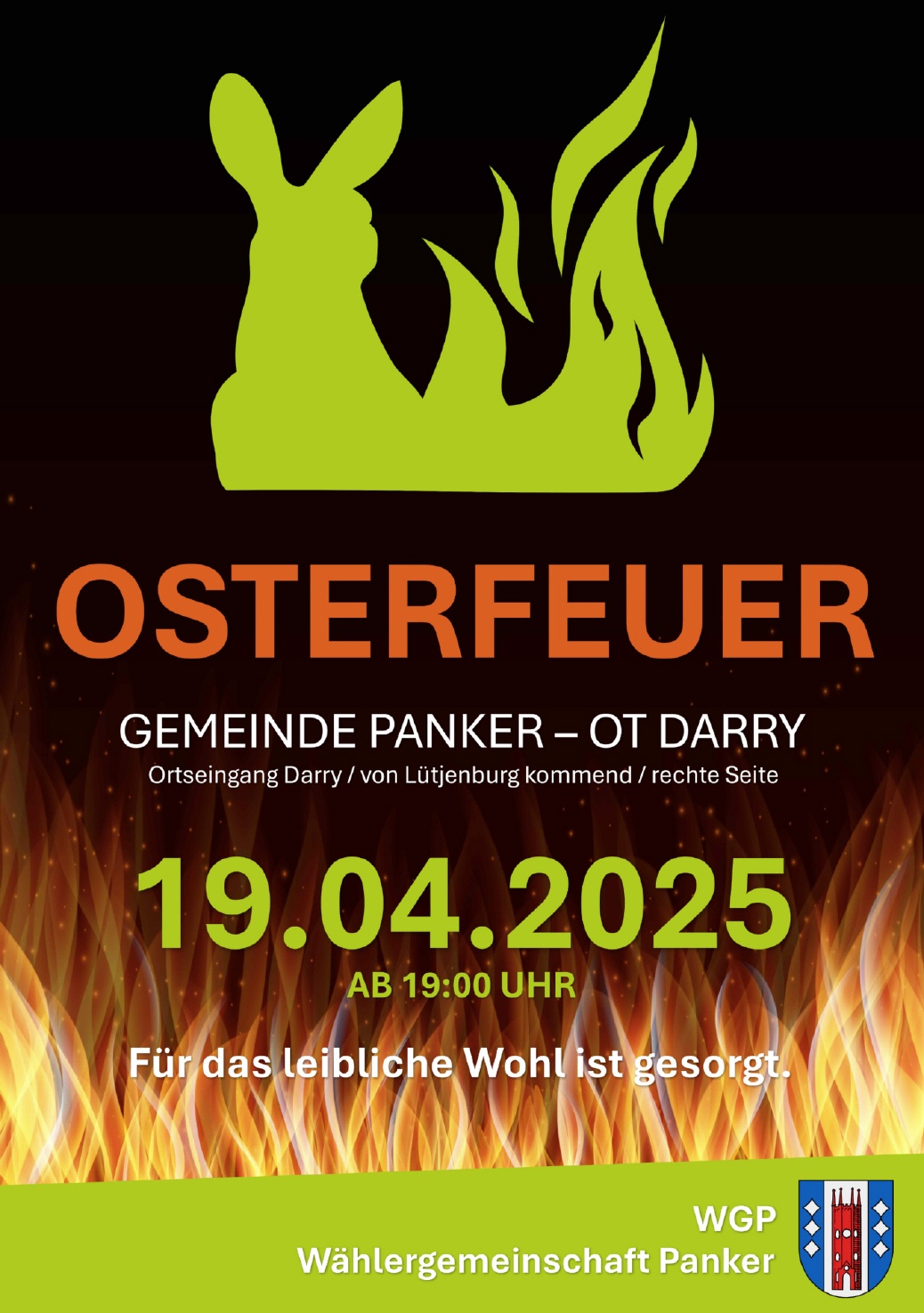Auch in diesem Jahr wieder ein wärmensdes Feuer in
